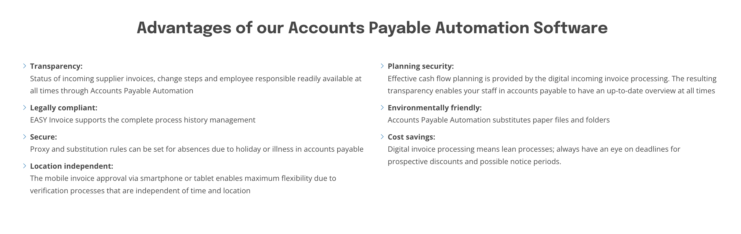 screenshot of easy invoice